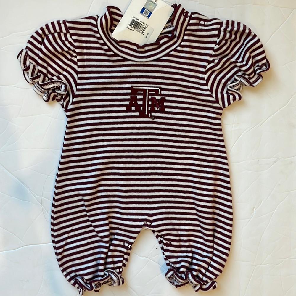 Texas A&M Baby Romper NWT